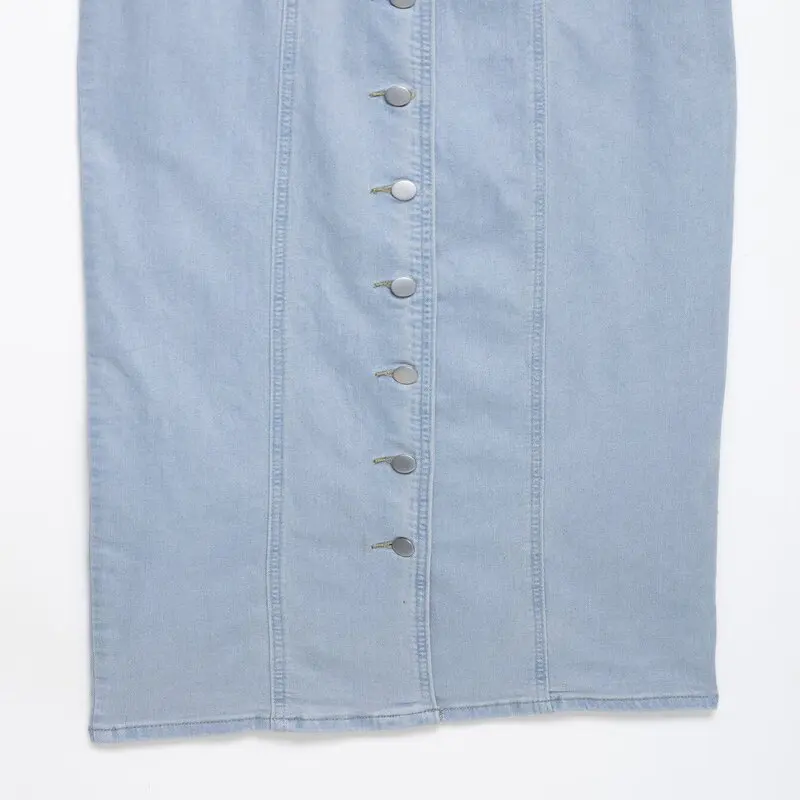 Vestido vaquero estilo vestido tipo ceco con cuello de botones, diseño Hepburn, cintura l y escote en V para mujer, ...