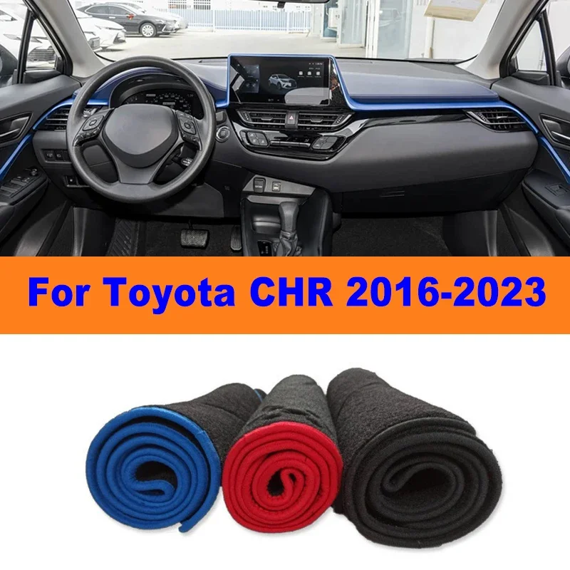 

Anti-Glare Dashboard Cover Dash Mat Non-Slip Sun Shade Pad Interior Protector For Toyota CHR 2016-2023 2017 2018 Car Accessories