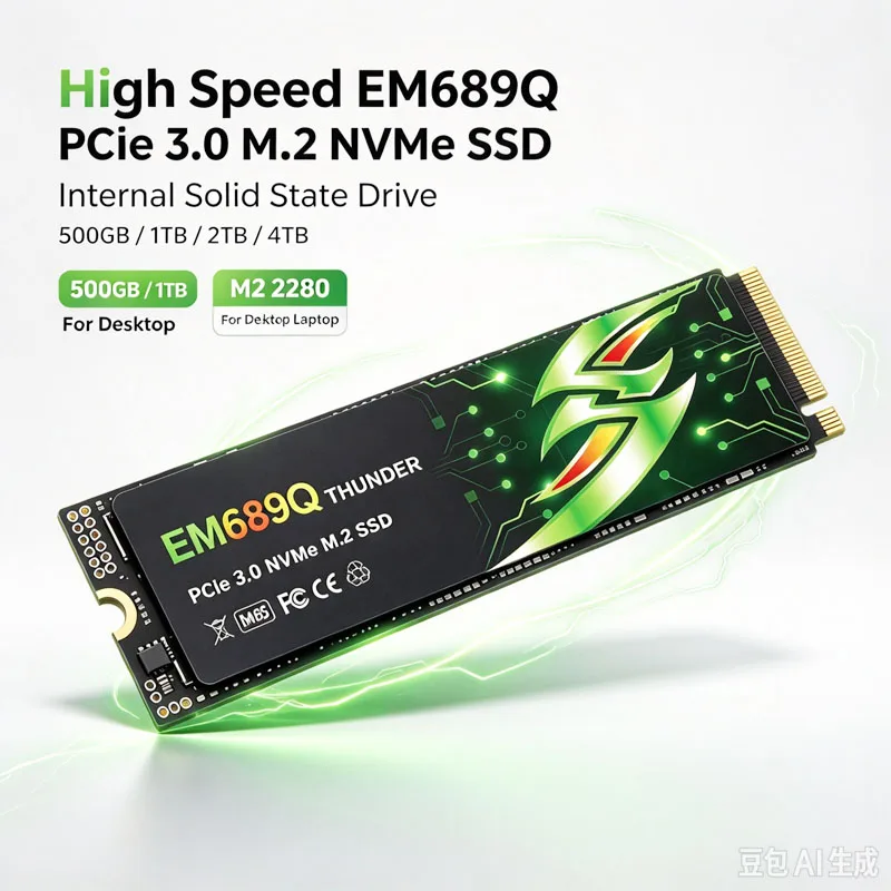 EM689Q 2026 Hard Drive SSD M.2 NVME 500GB 1TB 2TB 4TB M2 2280 Internal Solid State Drive for Laptop PC High Speed Transfer