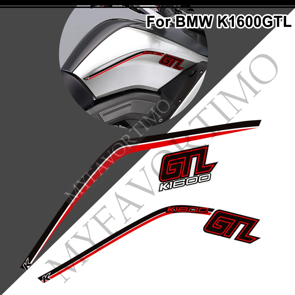 ل BMW K1600GTL K1600 K 1600 GTL خزان للدراجة النارية وسادة النفط عدة الركبة خدش حامي ملصقات الجسم هدية غطاء الشارات