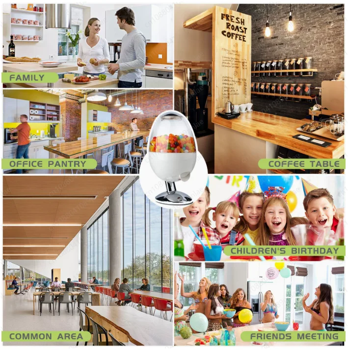 Snack Storage Storage Tank, Automatic Sensing Contactless, Candy Dispenser Multi-function