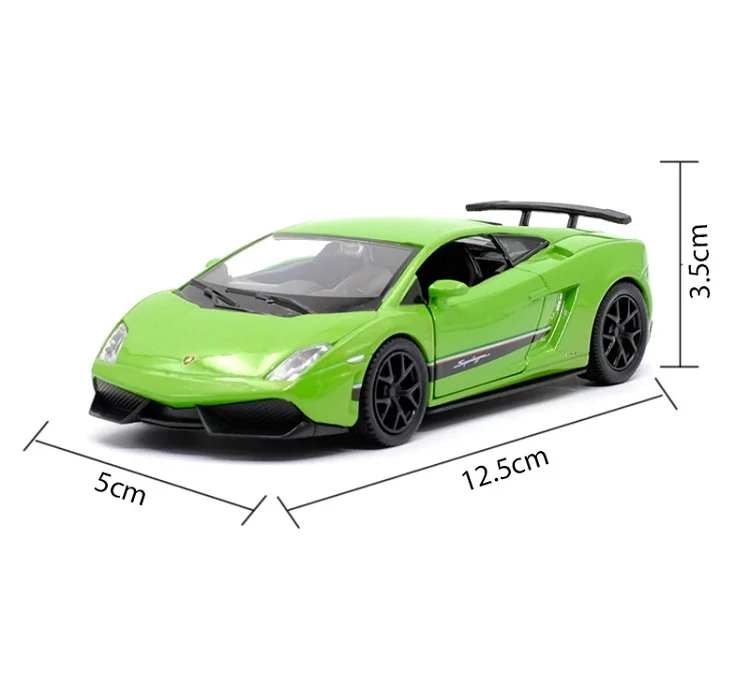 1:36 Lamborghini Gallardo LP570-4 High Simulation Exquisite Collection Toys Car Supercar Alloy Diecast Model Pull Back Car