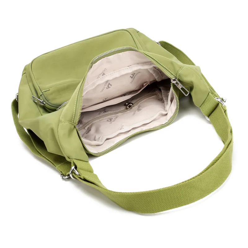 Picture 5: Nylon fabric lightweight multi-pocket women's crossbody bag, multi-functional backpack, large-capacity single-shoulder bag