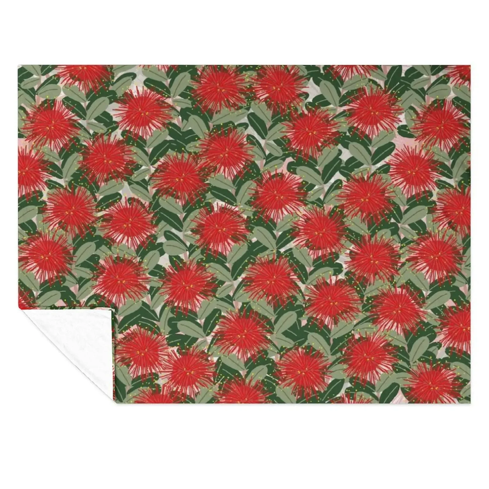 

New Zealand Christmas Pohutakawa tree in flower Throw Blanket for sofa Giant Sofa for babies Bed Fashionable Blankets