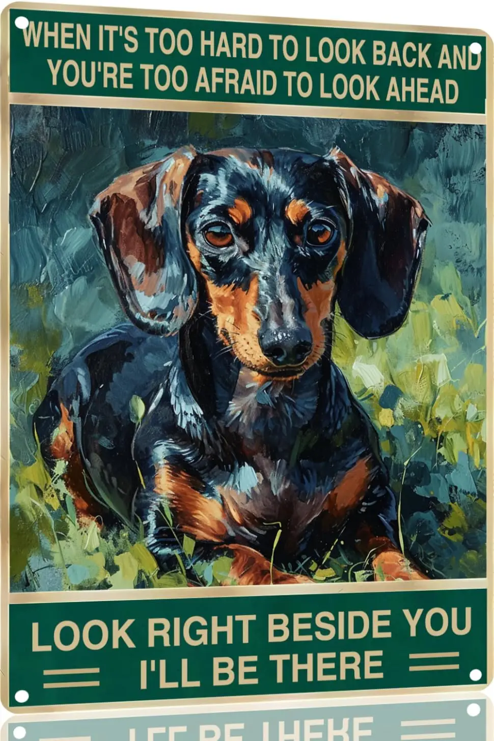 

Dachshund Retro Metal Tin Sign inch Indoor ; Outdoor Wall Decor