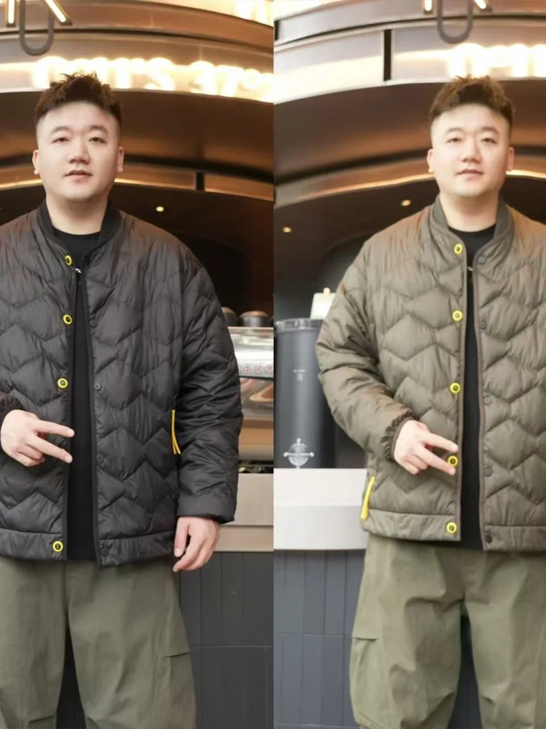 

Мужская модная легкая белая пуховая куртка с воротником-бомбером, свободного кроя, осенне-зимняя теплая верхняя одежда