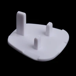 5Pcs White UK Power Socket Cover Baby Anti Electric Shock Plugs Protector Cover