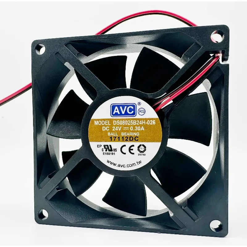 

New Cooler Fan for DS08025B24H 24V 0.40A 8CM Frequency Converter 8025 Cooling Fan 80*80*25MM