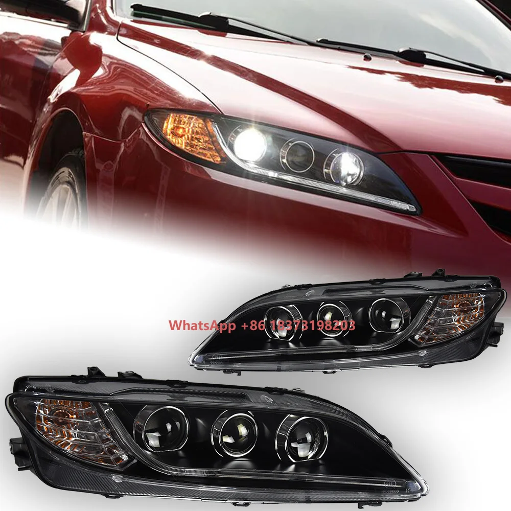 

AKD Car Styling for Mazda 6 Headlights 2004-2012 Mazda6 LED Headlight LED DRL Hid Head Lamp Angel Eye Bi Xenon Accessories