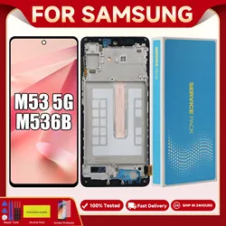 M53 5G For Samsung 6.7''For AMOLED M53 M536B M536B/DS LCD Display Touch Screen Digitizer Assembly Replacement