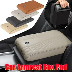 Leather Car Armrest Mat Center Console Arm Rest Protection Cushion Pad For BMW M Performance M3 M5 M6 F01 F20 F10 F13 F15 F16 X5