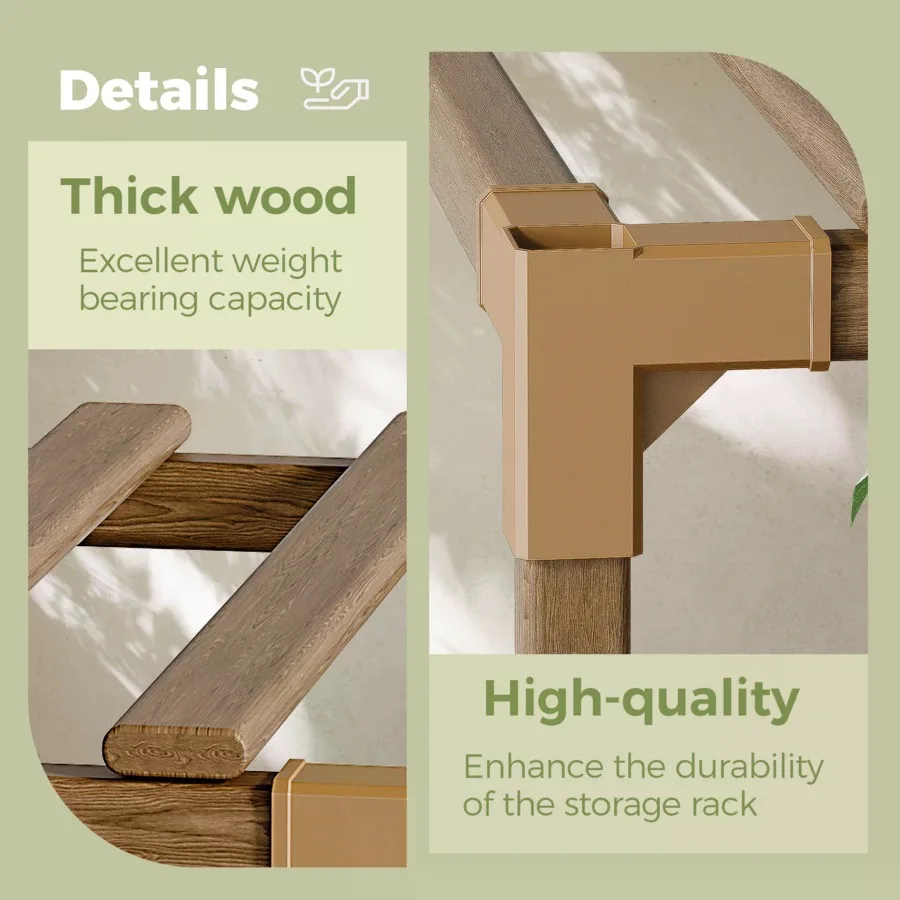 Plant Stand Indoor Plant Shelf Outdoor Wood Plant Rack For Multiple Plants 3 Tiers Ladder Plant Pot Holder For Living Room Patio Boho Home Decor For Gardening