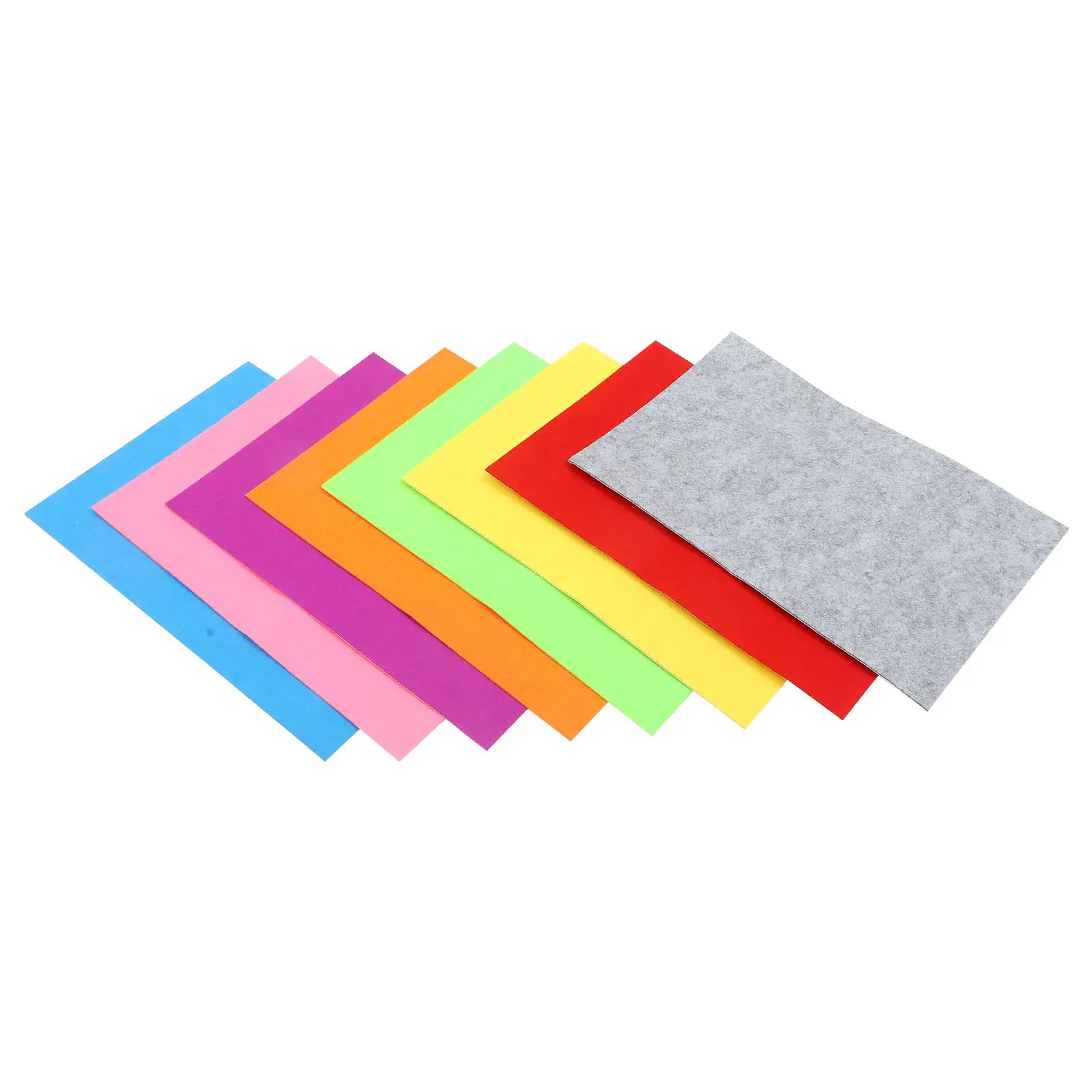 

8Pcs Colorful Backing Adhesive Felt Fabric Sheets A4 Soft Fade-Resistant Craft Material for Kindergarten Early Education DIY