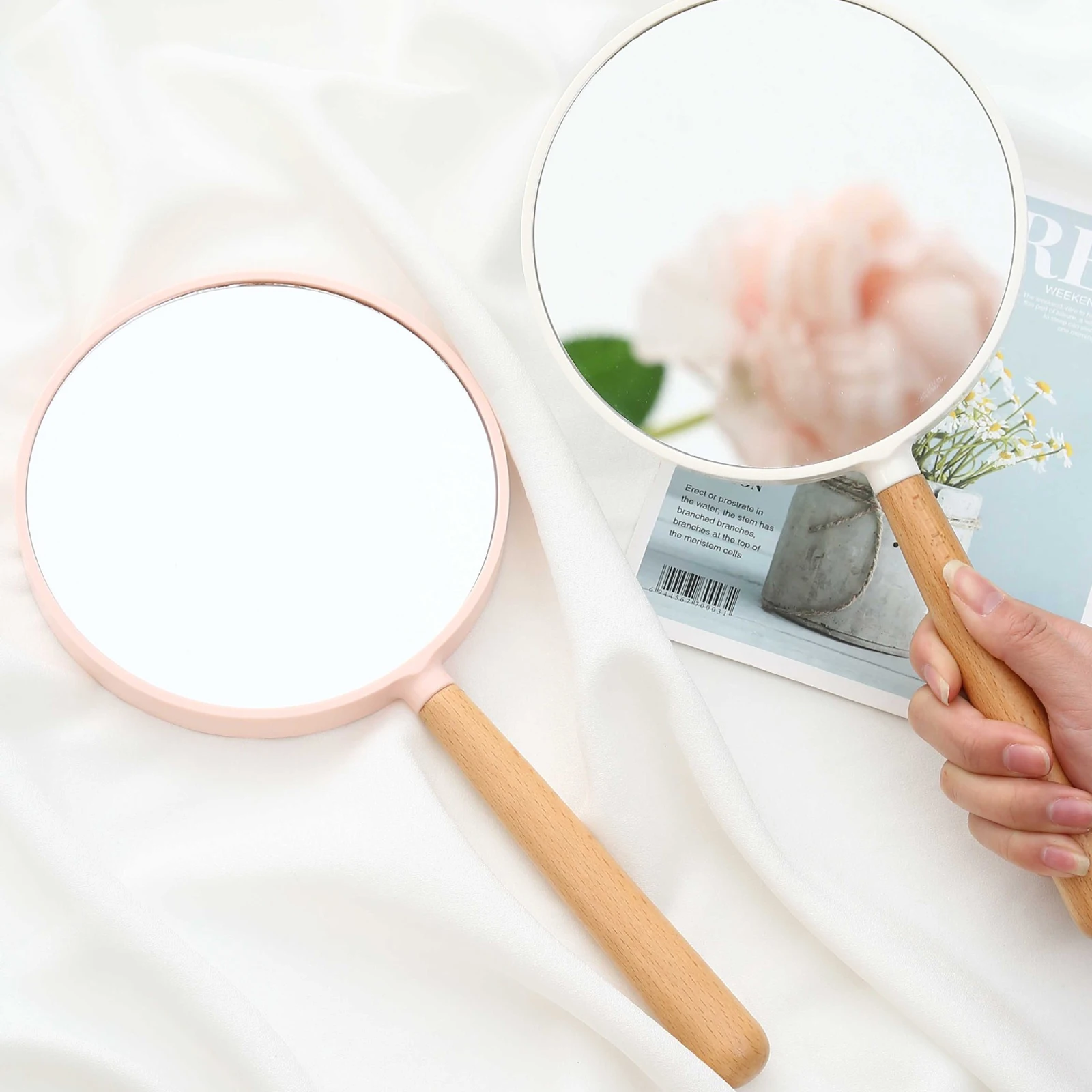 

Vanity Mirror Travel Handheld Creative Makeup Double-Side Mirrors