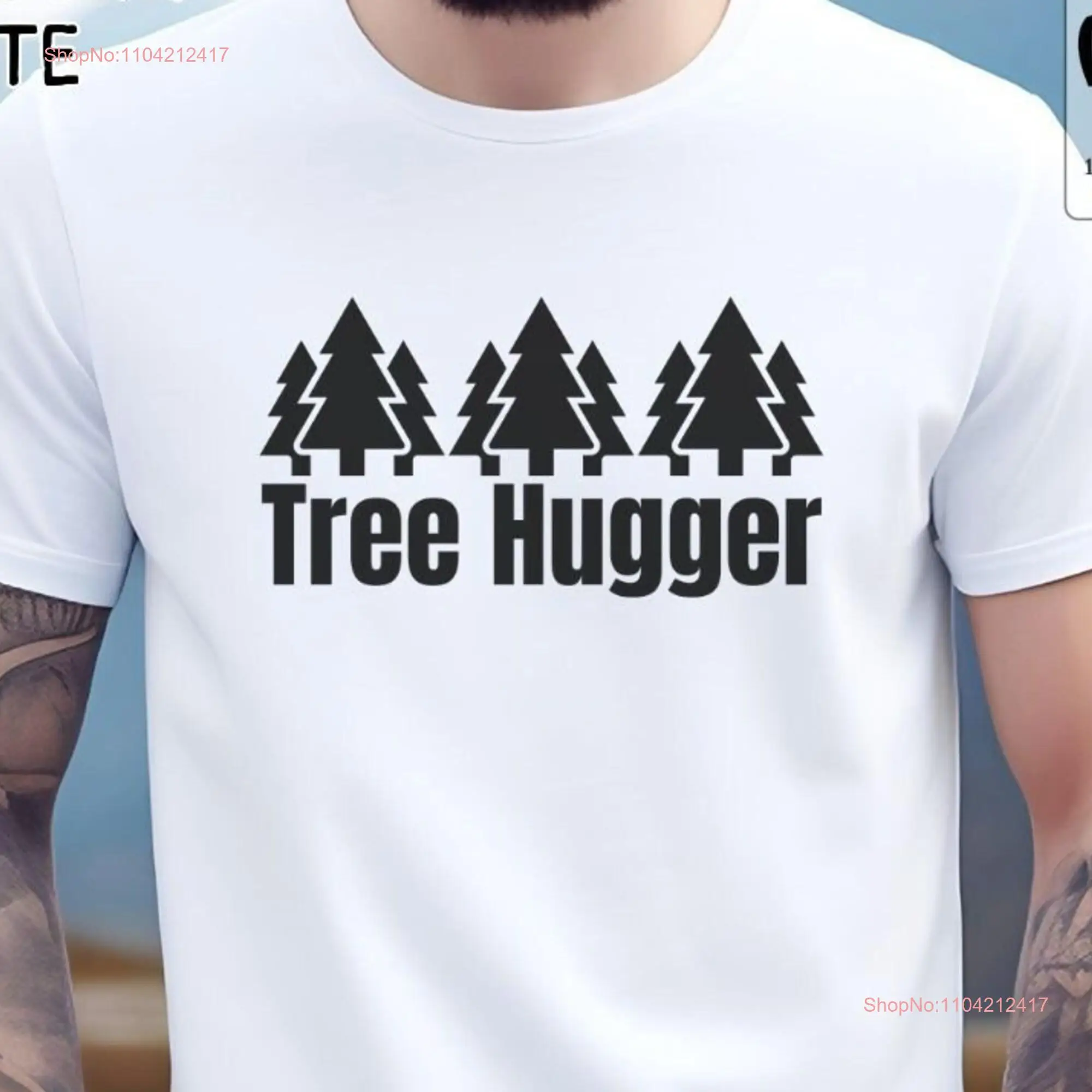 Tree Hugger T shirt Softstyle  Soft Crewneck Top Roomy Pullover Camping  long or short sleeves