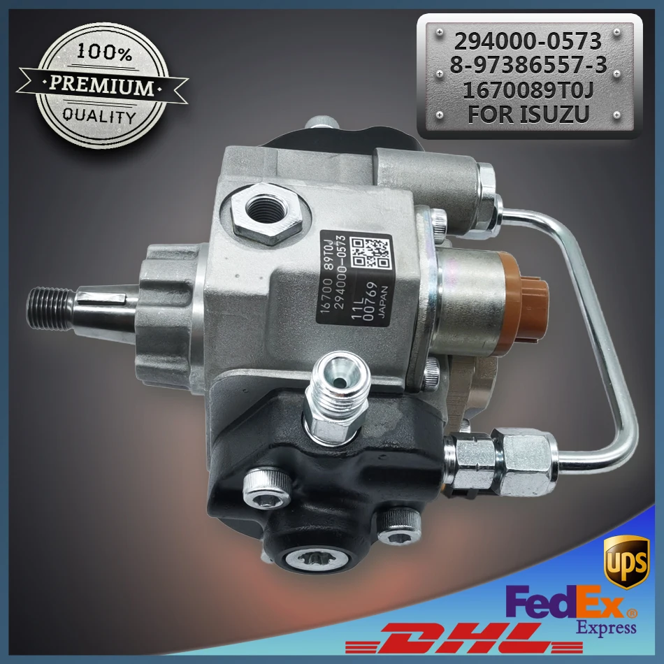 

Common Rail Fuel Pump 294000-0573 294000-0570 8-97386557-3 8-97386557-5 for Isuzu Engine 4HK1 4LE2 Truck FRR FSS FSR NNR NPR