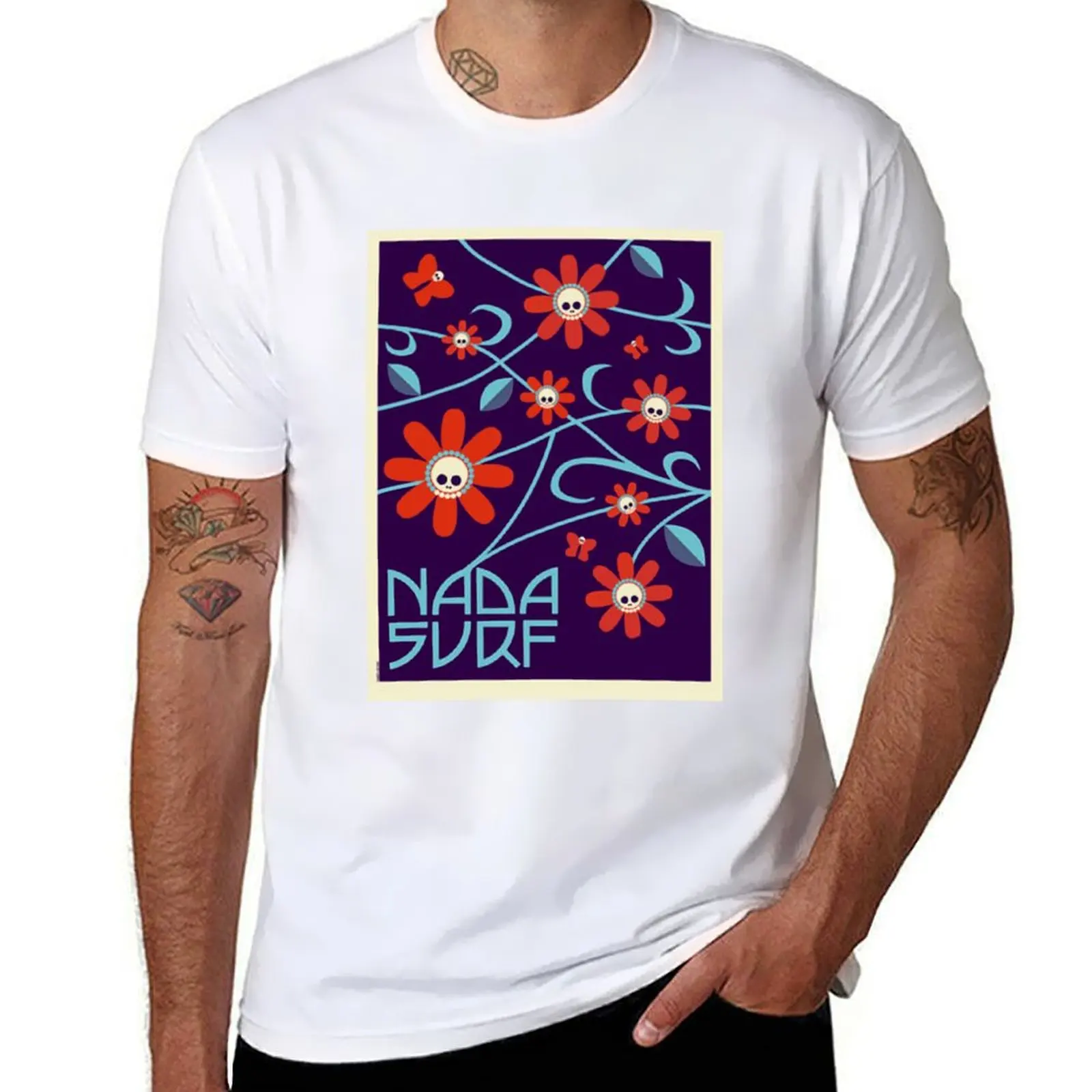 

Nada Surf Poster T-Shirt Relaxed Fit Casual Short Sleeve Top