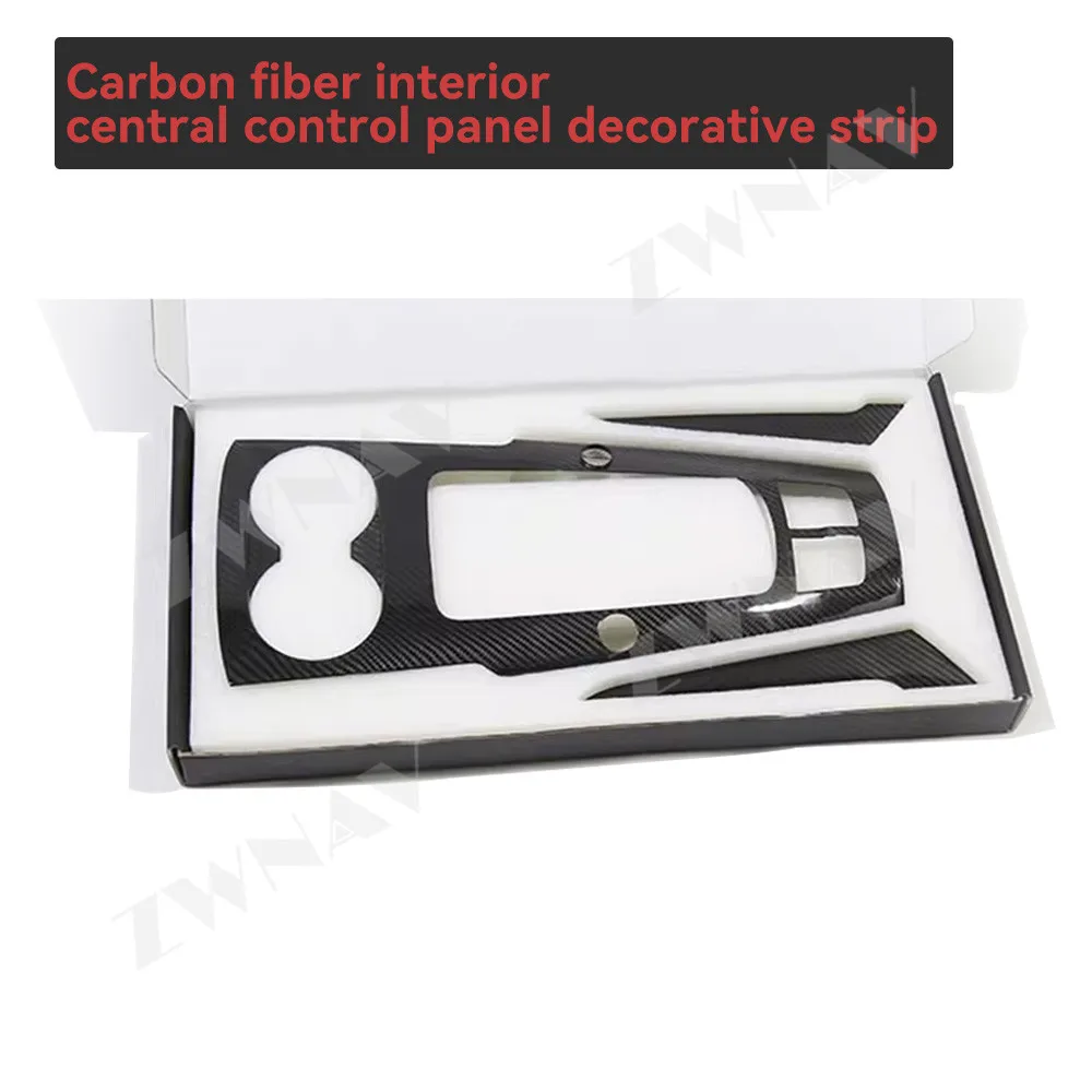 

The Car Accessories For Audi 2014-2020 Real Carbon Fiber Interior Center Console Panel Strip & Door Modification