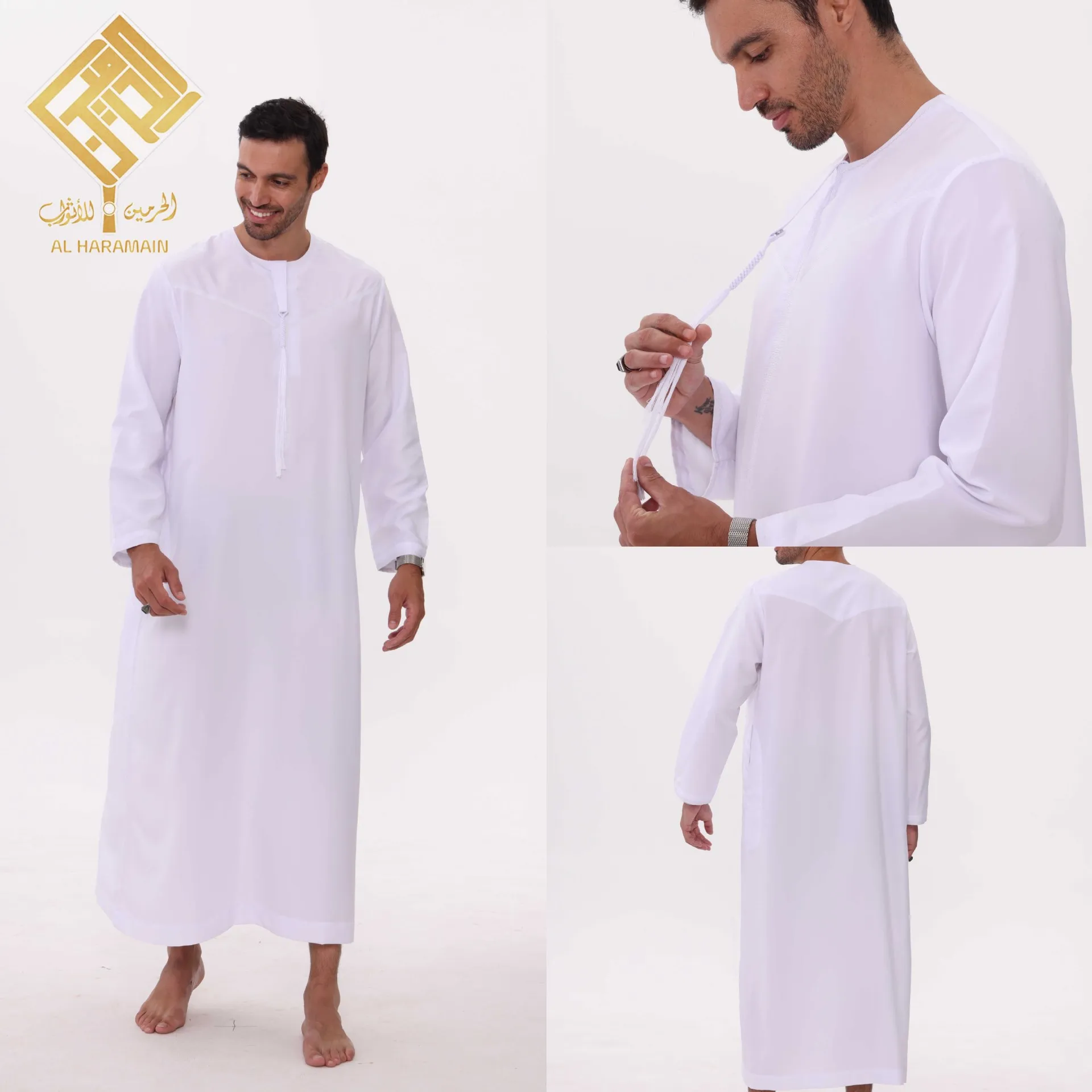 AL HANARAMAIN رداء مسلم جديد، رداء عماني، رداء عربي مبيعات المصنع مباشرة #2