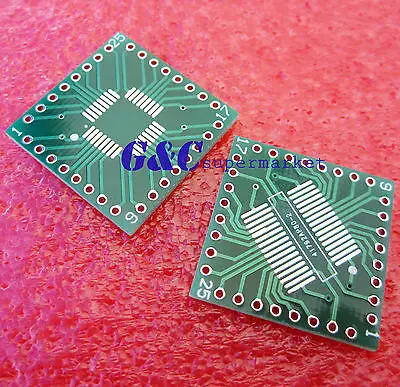 5PCS QFP/TQFP/LQFP/FQFP/SOP/SSOP32 to DIP Adapter PCB Board Converter