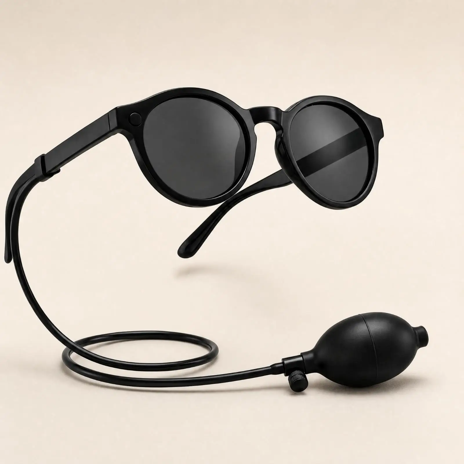 Joke Water Jet Sunglasses Disguise Eyewear with Refillable Reservoir and Squeeze Bulb for Party Games