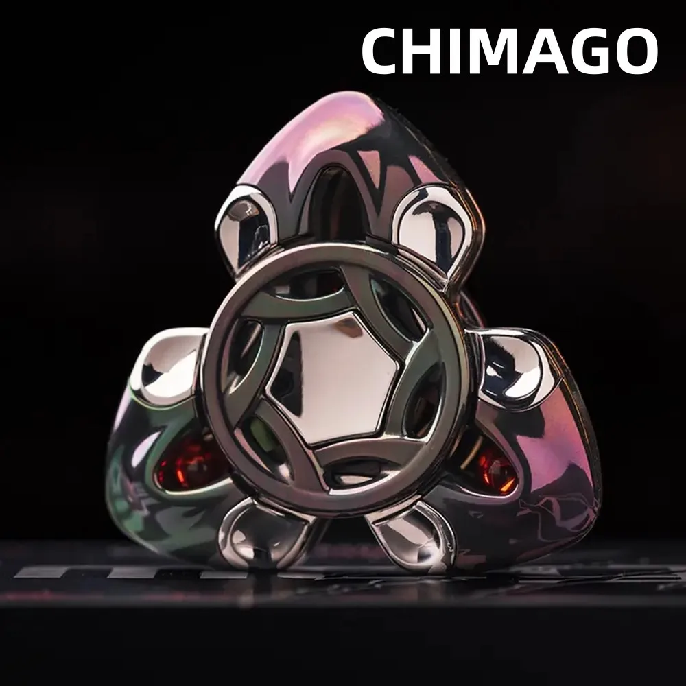 CHIMAGO EDC serpent Zirconium Fidget Spinner Fidget jouets pour adultes trois lames Fidget Spinner soulagement de l'anxiété Gadgets