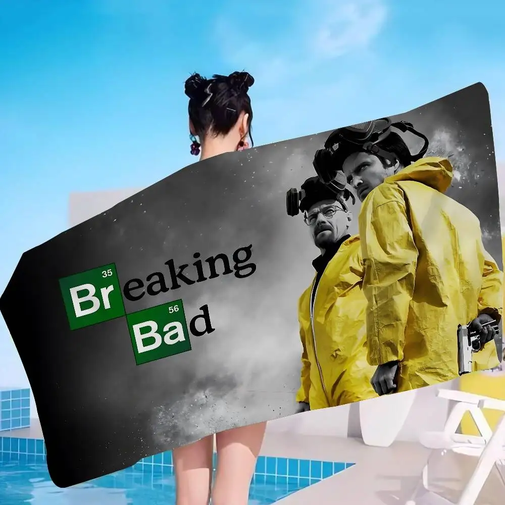 Crime Series Breaking Bad Beach Towel Colorful Bath Towels for Girl Microfiber Quick Dry Custom Sand Free Beach Yoga Spa Gym