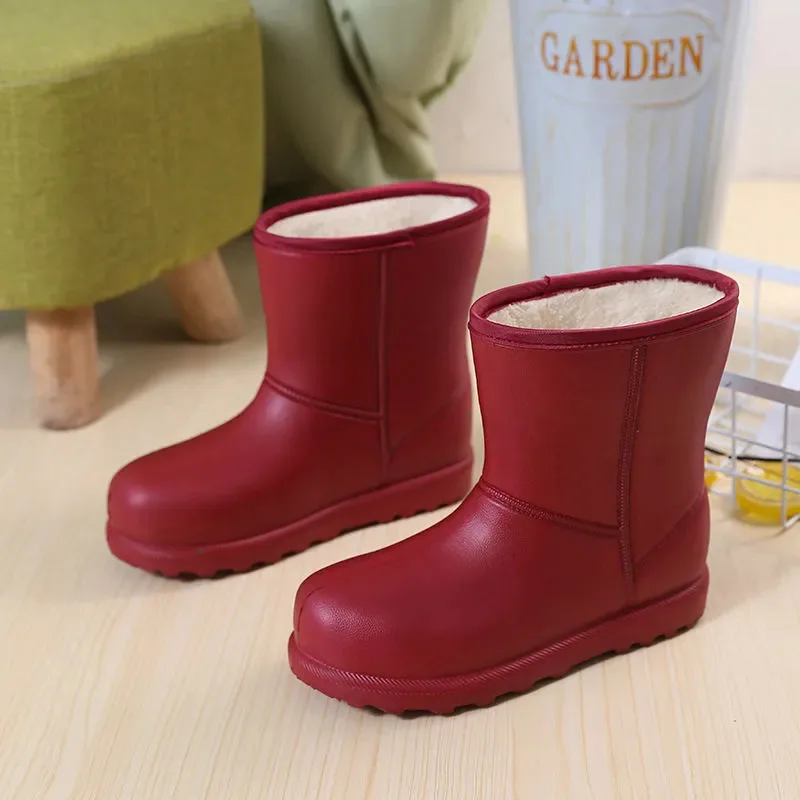 

Winter Women's Snow Boots 2026 European and American Fashion New EVA Waterproof Plush Warmth High Top Cotton Boots Working Shoes