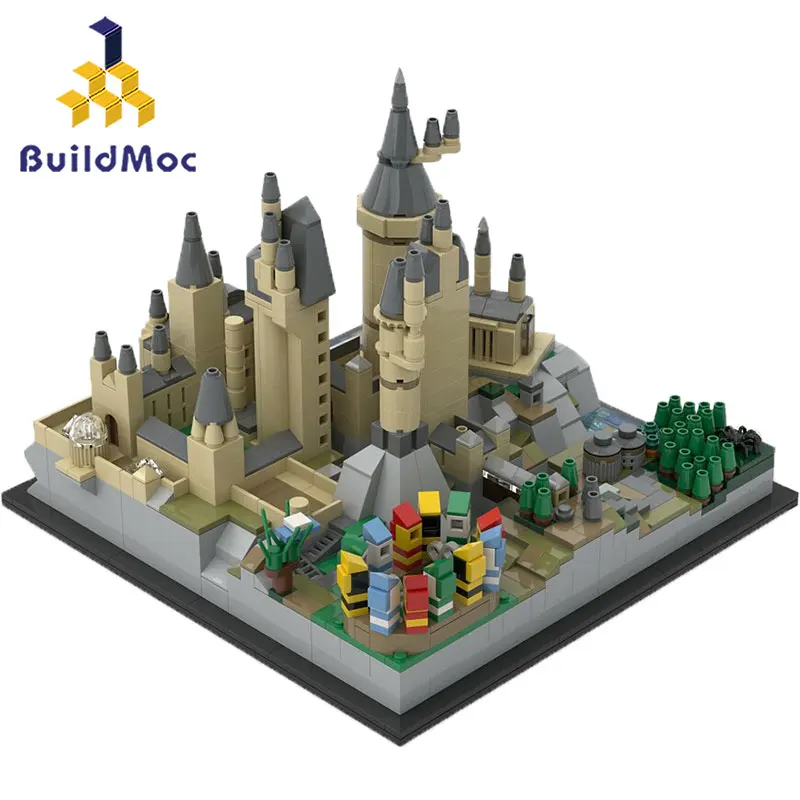 

MOC 25280 Fantasy Magic Castle Building Blocks Set Movie Harryal Architecture House Bricks Toys For Children Kid Birthday Gifts