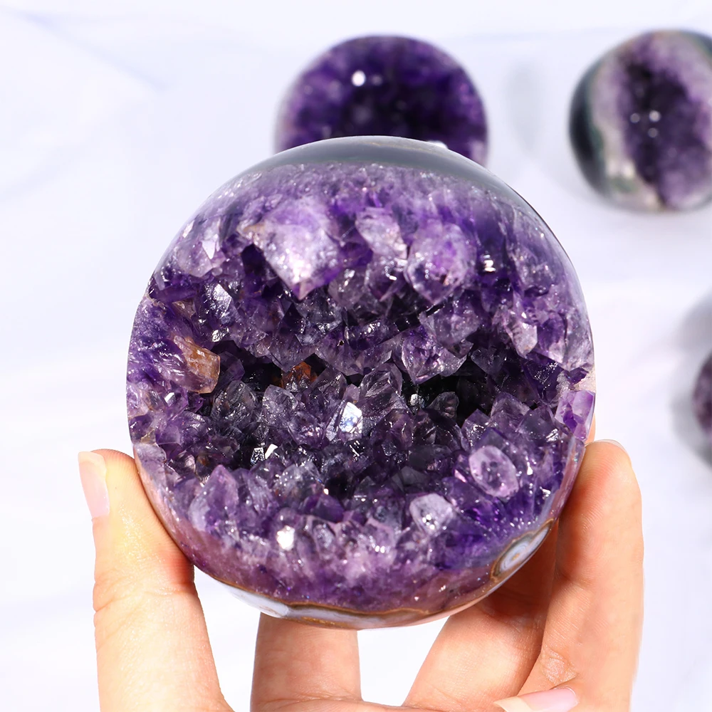 

Natural crystal clusters open smile amethyst Corvette home office decoration Reiki healing meditation collection amethyst crafts