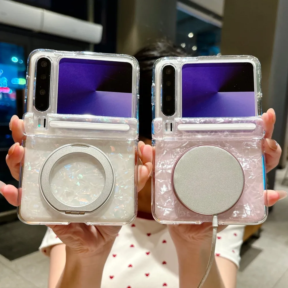 

Вращающийся кронштейн для чехла Huawei Pura X, магнитный защитный чехол с жесткой задней панелью из поликарбоната