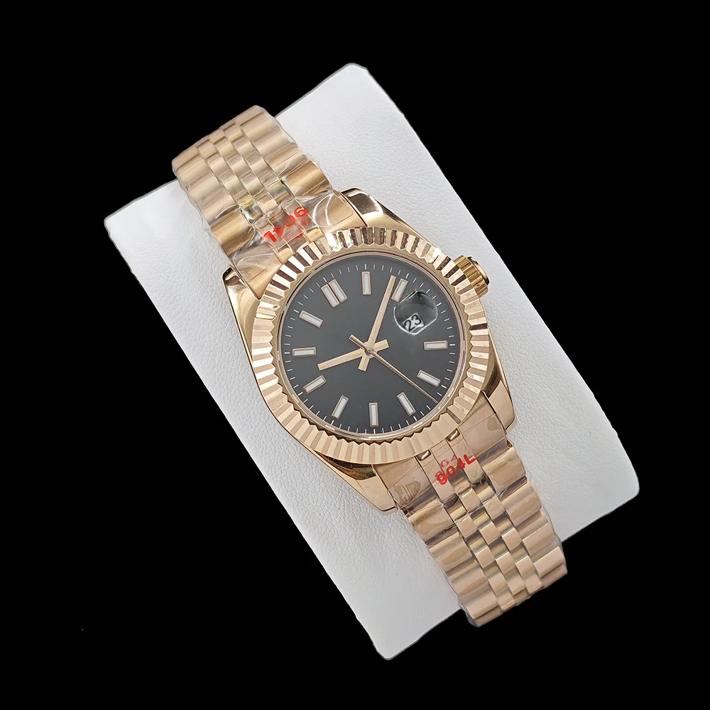 New 31mm NH05 Watch Ladies' Automatic Watch Personalized Customization Watch Rose Gold Stainless Steel Watch NH05 Movement Watch - view 2