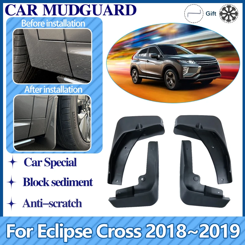 

Mudguards For Mitsubishi Eclipse Cross 2018 2019 2020 Car Fender Baffle Mudflaps Mud Guard Anti-splash Flaps Auto Accessories 4X