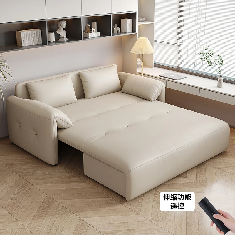 Sofa bed Electric intelligent dual-purpose remote control telescopic small apartment Living room Bedroom Balcony Cat