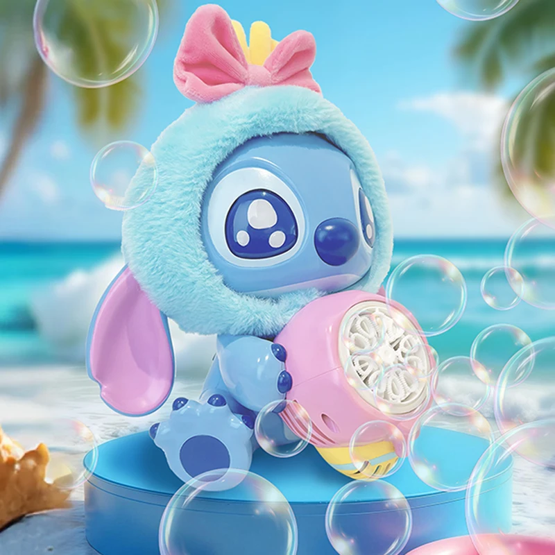 

Stitch Bubble Machine Toy One Shoulder Cute Boy Birthday Gift Summer Travel Portable Toy Photography Artifact