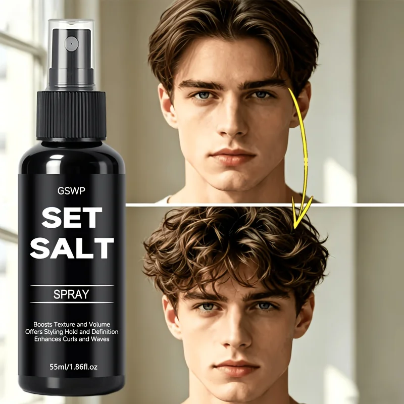 GSWP Sea Salt Styling Spray，Refreshing and Non-Sticky, Instantly Adds Volume，Designed for Fine.55ml/110ml