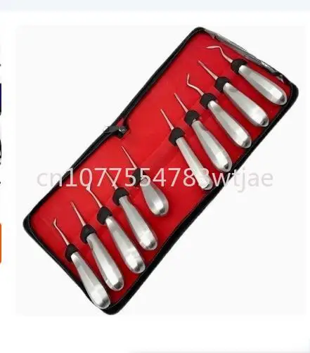 

Dental Tooth Elevator 10 Pieces Suit Pull Tooth Elevator Root Tip Nail Quite Triangle Very Minimally Invasive Tooth Elevator