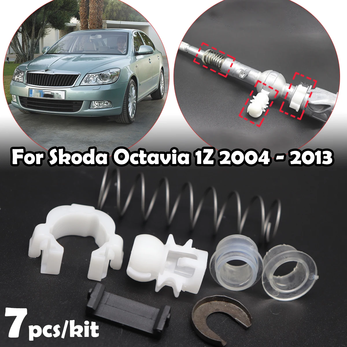 

Gear Shifter Selector Lever Shaft Gear Stick Spring Bushing For Skoda Octavia 1Z 2004 - 2013 Shift Issue Fix Linkage End Rebuild