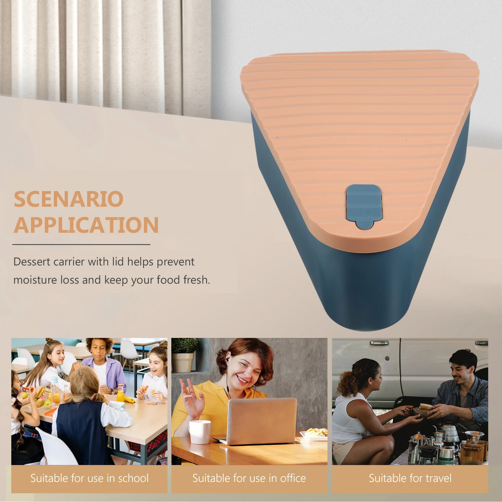 حاوية بيتزا من السيليكون محكمة الغلق صندوق قابل لإعادة الاستخدام ديكور مطبخ أنيق للفطائر التورتيلا الكعك الخبز الحلوى حمل