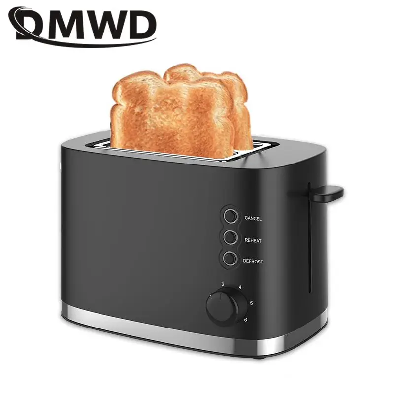 110V 220V Electric Toaster Automatic Bread Baking Machine Stainless steel Household Breakfast Toast Oven Sandwich Grill 2 Slice