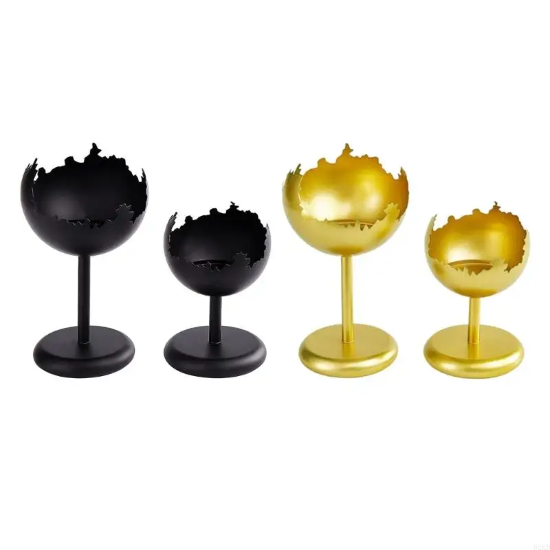 62KD Wedding Holder for Table Centerpieces Stand Romance Metal Broken Eggshell Candlelights Home Decors