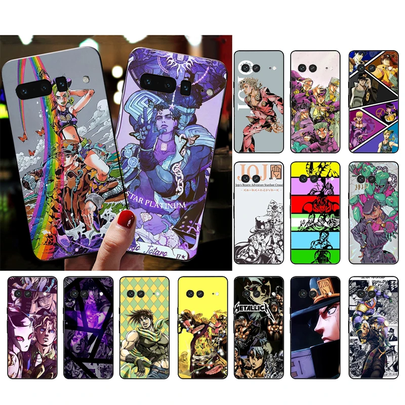 Funda de teléfono para Google Pixel 10 Pro 9 Pro XL 9A 8 7 6 Pro Pixel 8A 7A 6A Pixel 8 7 6 5 Jojo jolyne y jotaro