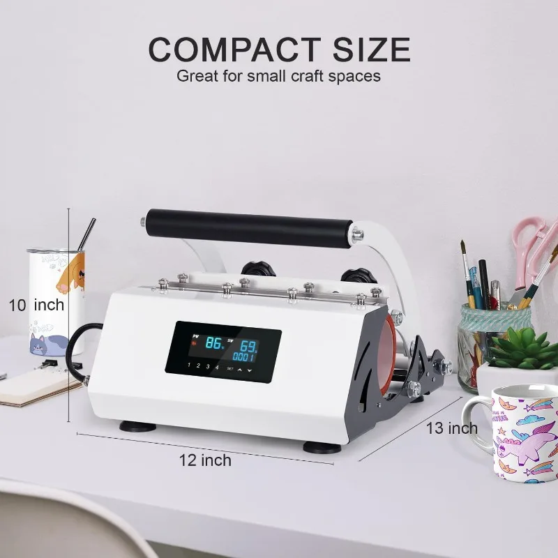 mug sublimation roasting cup machine, water cup pattern custom heat transfer hot press