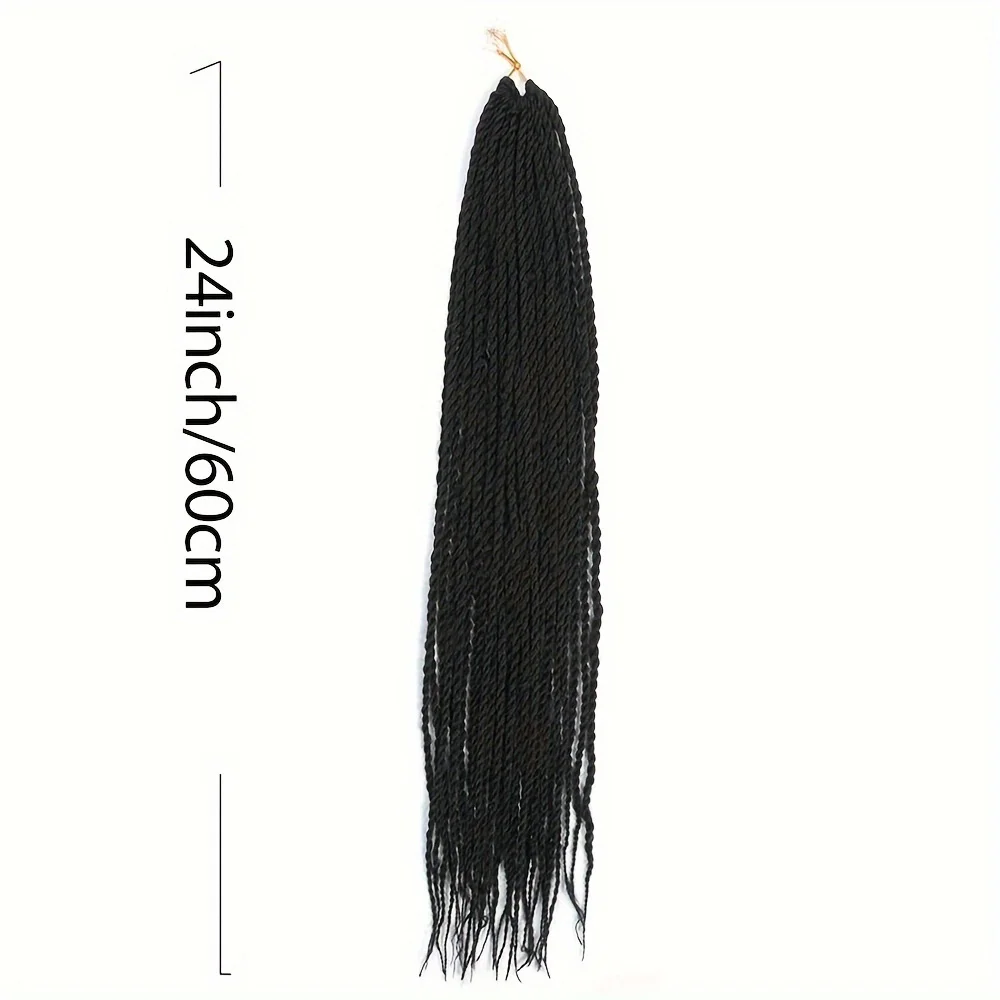 30 roots/pack Senegalese Twist Crochet hook Braiding Hair Extensions wig 24inch frican dreadlocks Synthetic women Hair accessory