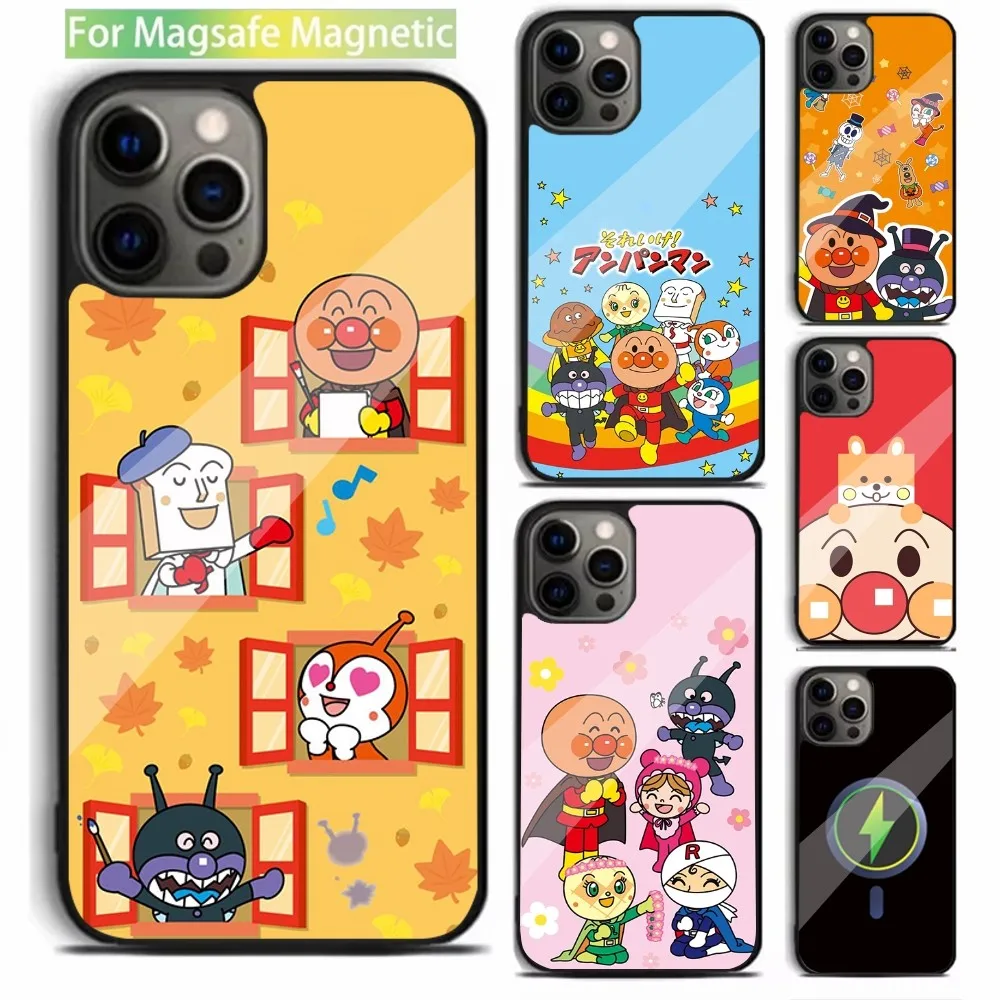 Anime A-Anpanman Cute Phone Case For iPhone 16,15,14,13,12,11,Plus,Pro,Max,Mini Magsafe Magnetic Wireless Charging