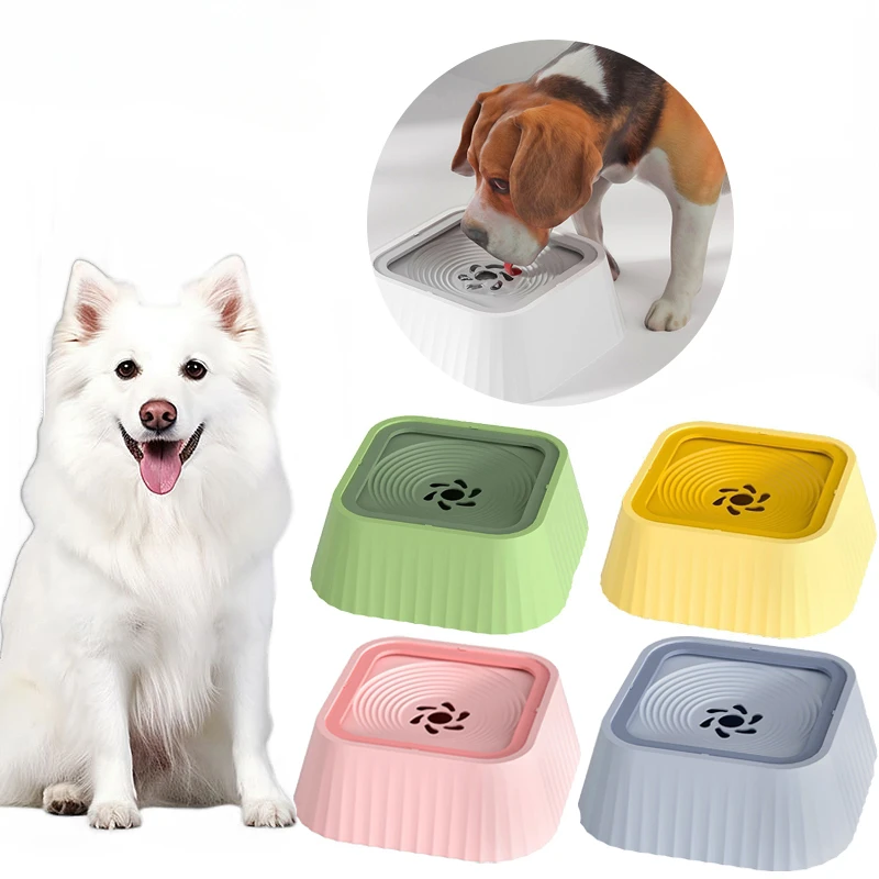 1.3L Dog Drinking Water Bowl Non-Wetting Mouth Dog Dispenser Large Capacity Pet Drinker for Puppies Dogs Pet Supplies