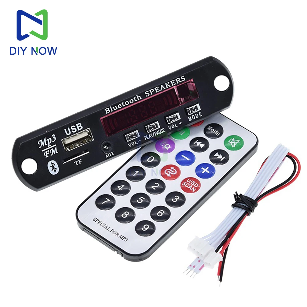 5V 12VM P3 WMA Decoder Board Audio Module Car Wireless Bluetooth USB TF Radio Module for Car Accessories with Remote Control