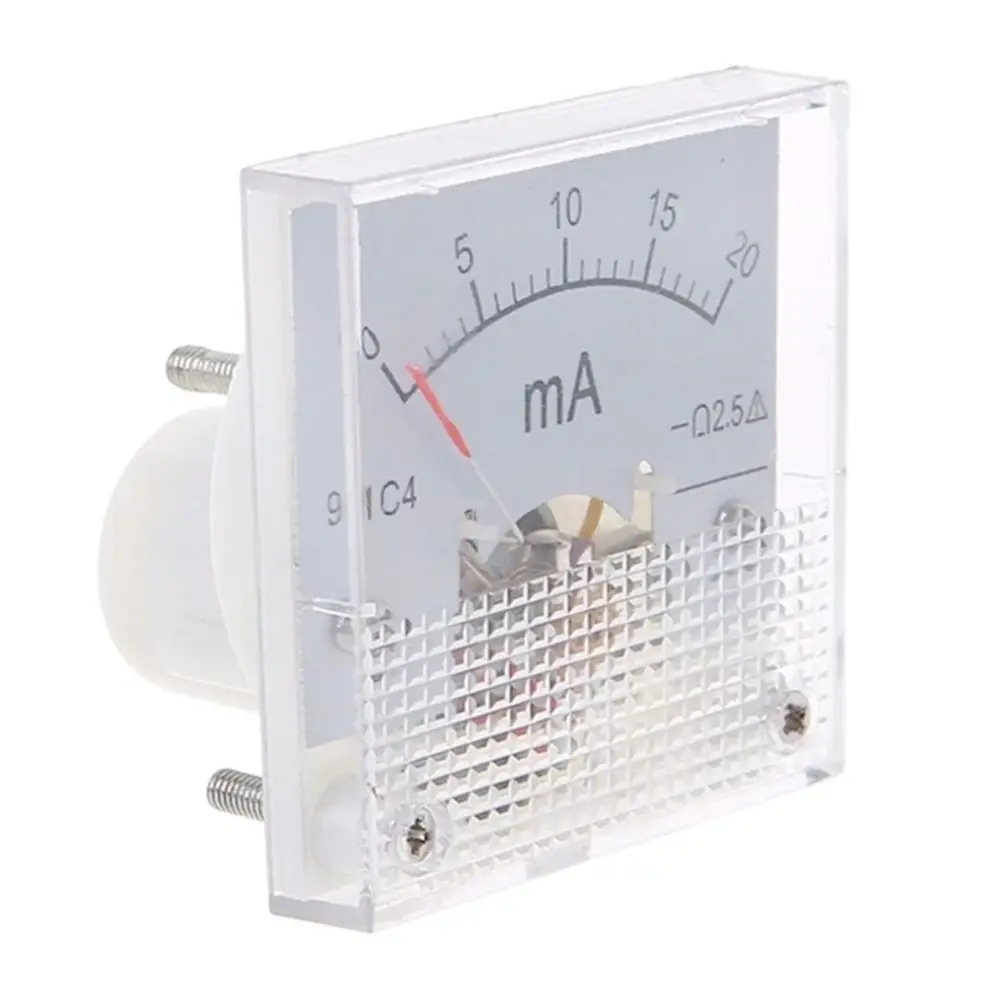 91C4 0-1A 2A 3A 5A 10A 300mA 500mA DC Amp Meters High Precision Analog Panel Ammeter Class 2.5 Accuracy Measuring Tool