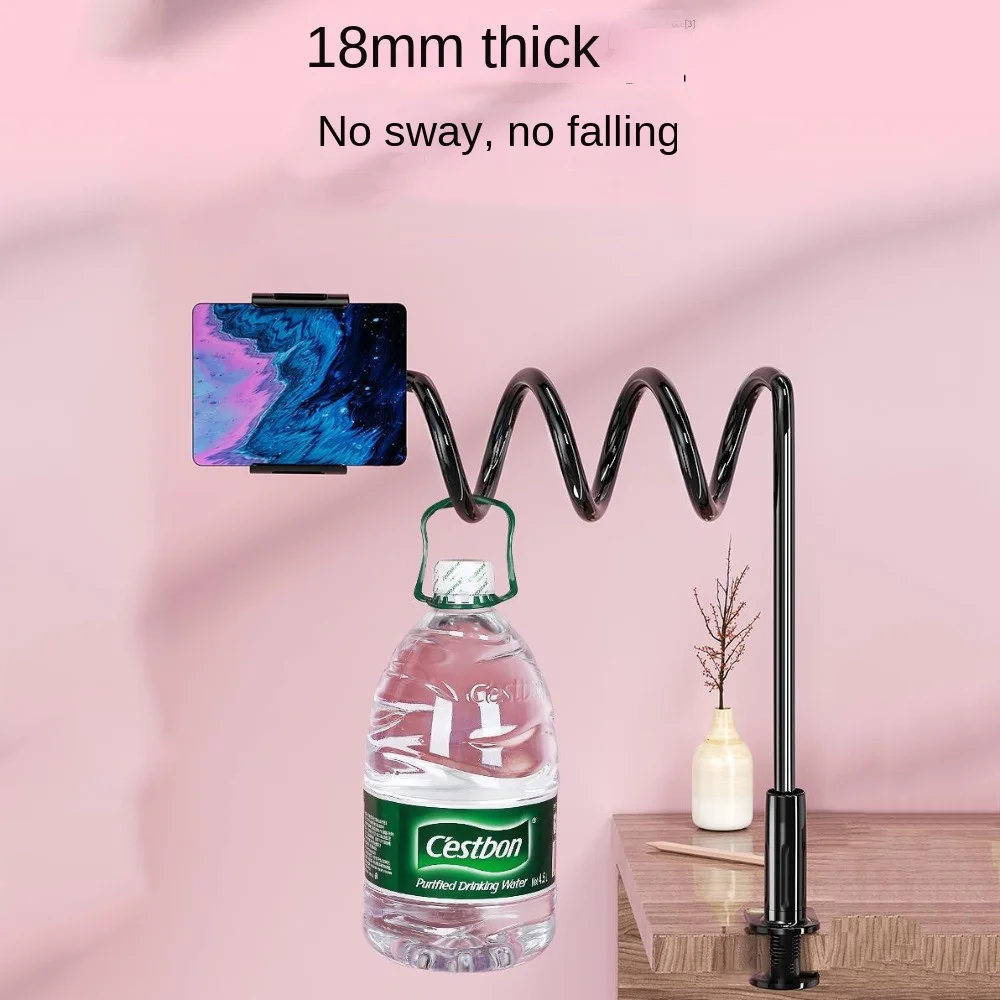 

Long Arm Cell Phone Holder 70/80/90/120cm Creative Phone Spiral Holder Folding Multi Functional Bedside Extension Clamp Lazy