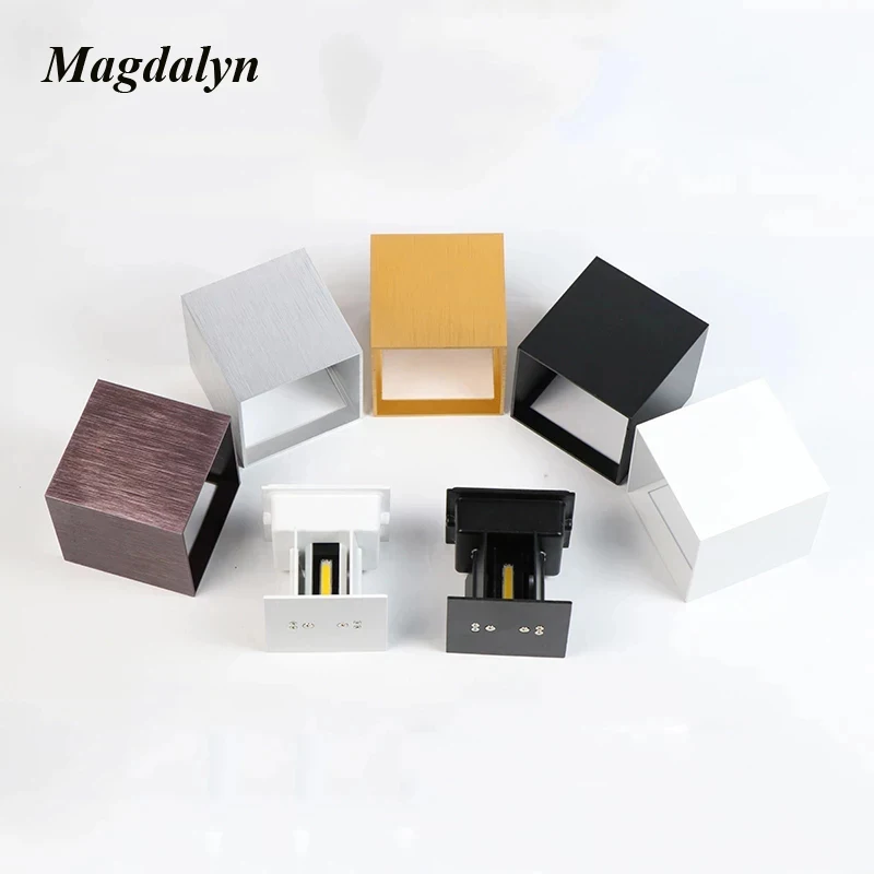 Magdalyn กลางแจ้งโคมไฟผนัง Cube Vintage Sconce ระเบียงการตกแต่งบ้านโมเดิร์น Patio ภายในไฟ Led กันน้ำ